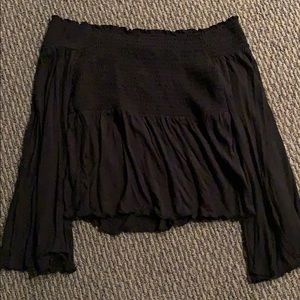 Flowy off-the-shoulder top